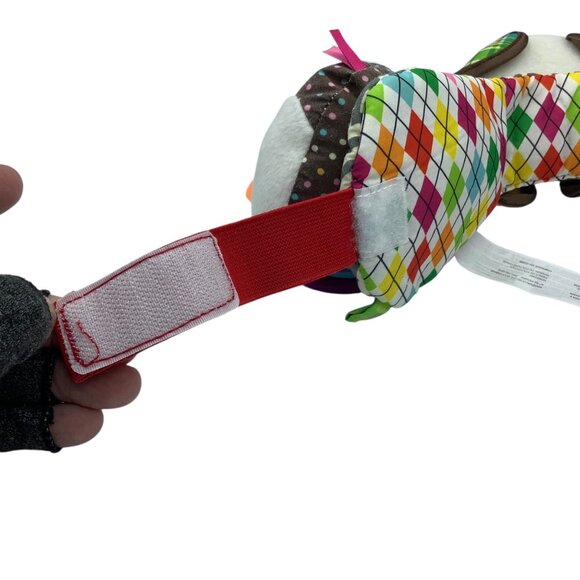 Infantino Baby Activity Toy Giraffe Panda & Duck Plush Teether Rings 15” - Picture 7 of 8